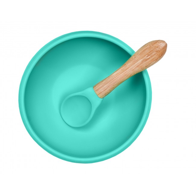 Miseczka silikonowa z pokrywką Minikoioi - zielona