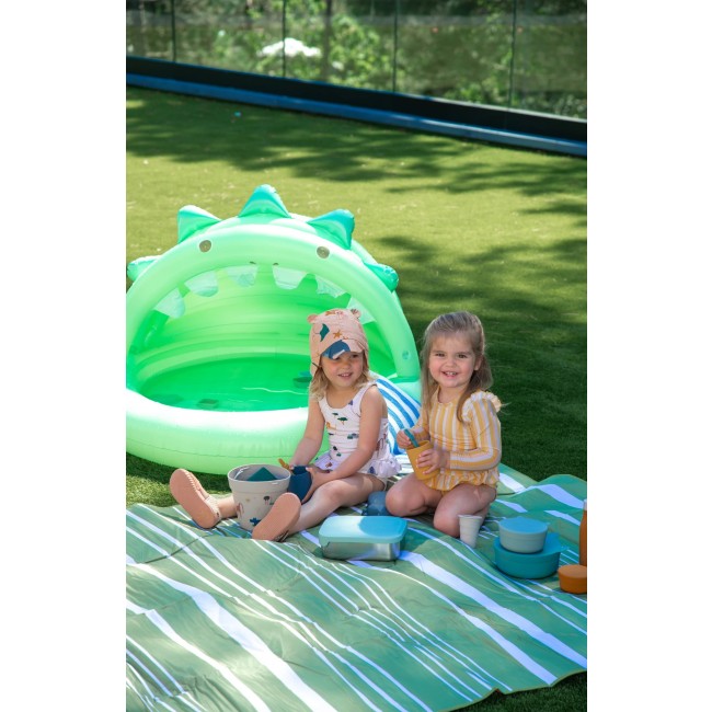 Basen dmuchany dla dzieci z daszkiem Sunnylife - Surfing Dino