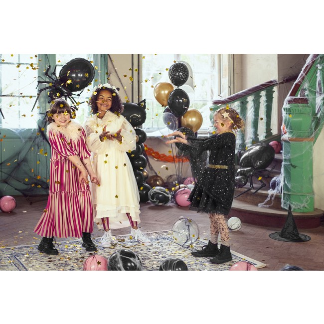 Strój dla dziewczynki Party Deco - Peleryna czarna uniwersalna