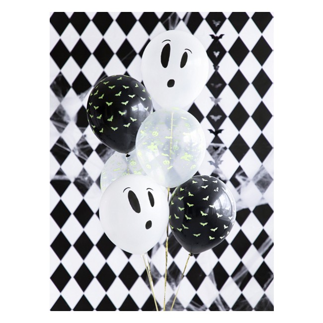 Balony UV Party Deco -  BOO! 27 cm mix