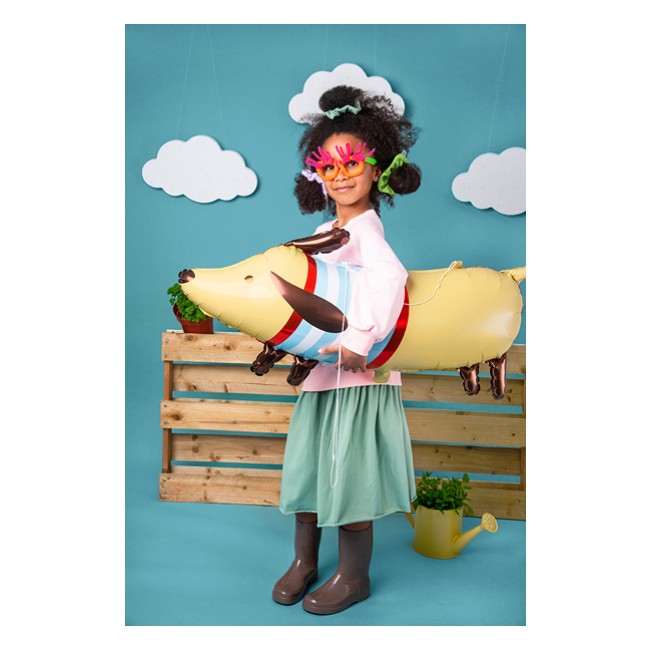 Balon foliowy Party Deco - Jamnik 90 x 40 cm
