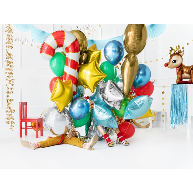 Balon foliowy Party Deco - Cukrowa laska czerwony 50 x 82 cm