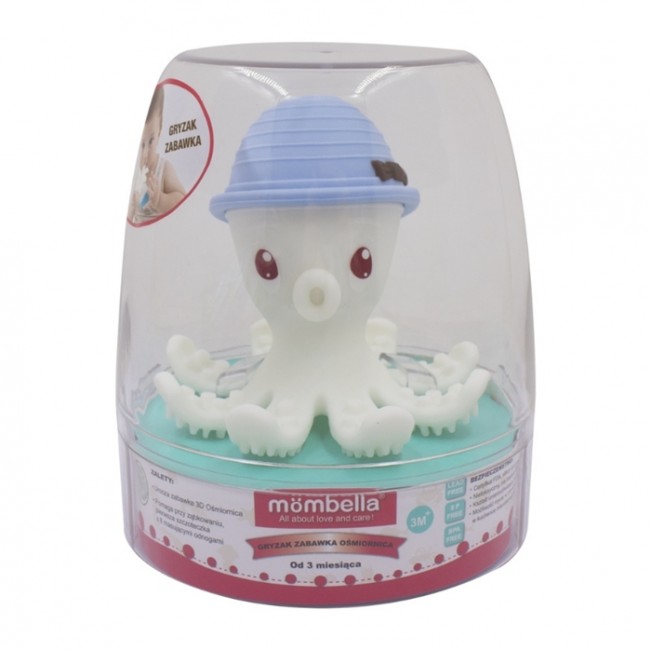 Gryzak Zabawka Mombella - Ośmiornica Light Blue