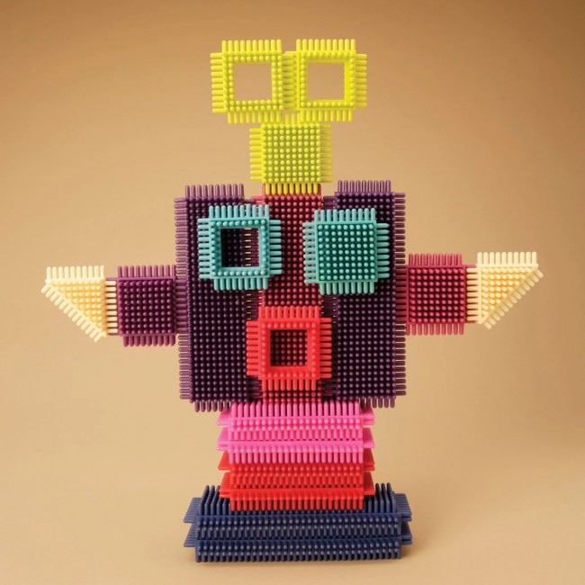 Klocki jeżyki w słoju - Stackadoos B. Toys