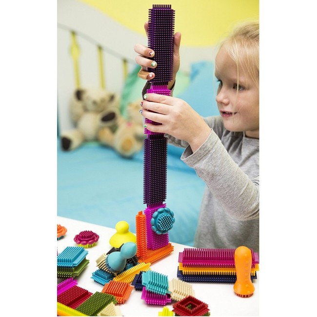 Klocki jeżyki w słoju - Stackadoos B. Toys