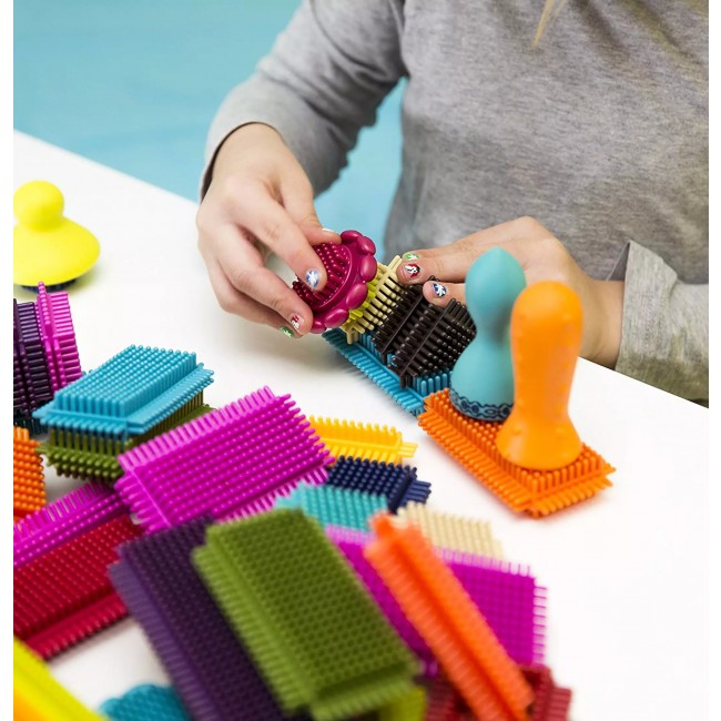 Klocki jeżyki w słoju - Stackadoos B. Toys