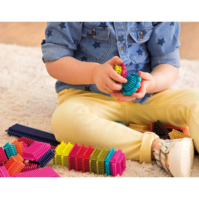 Klocki jeżyki w słoju - Stackadoos B. Toys