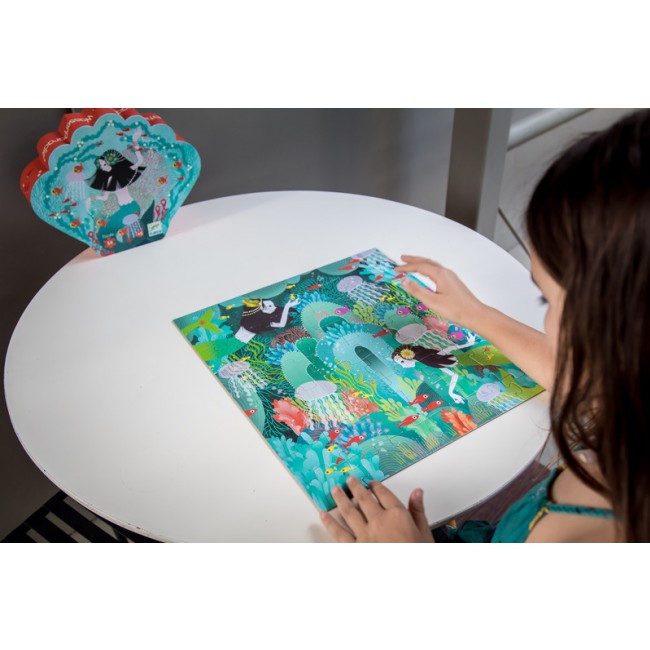 Puzzle Djeco w pudełku - Syrenki