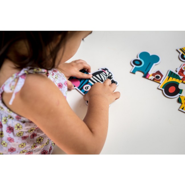 Puzzle Duo Djeco dla najmłodszych - Wyścigówki