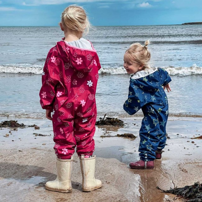 Kombinezon przeciwdeszczowy z podszewką All In One LittleLife - Stars 6-12m