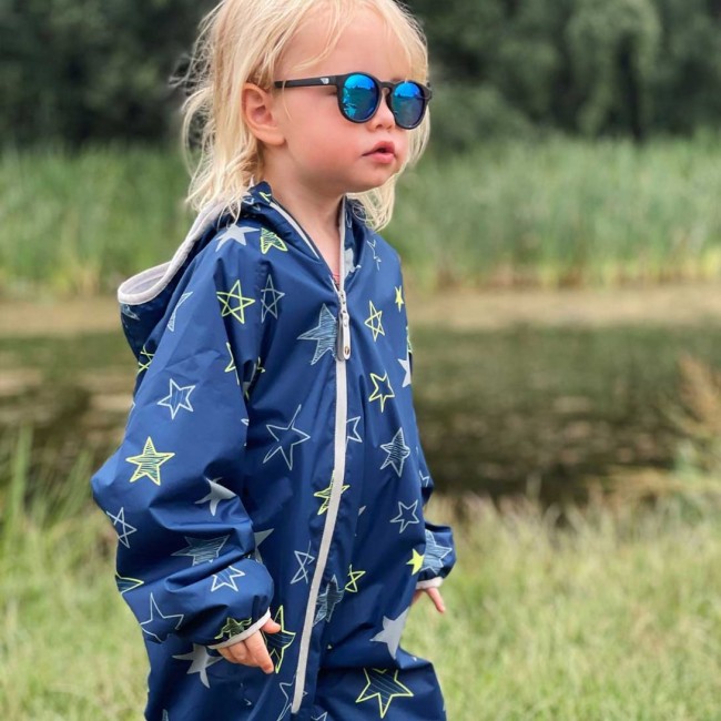 Kombinezon przeciwdeszczowy z podszewką All In One LittleLife - Stars 18-24m