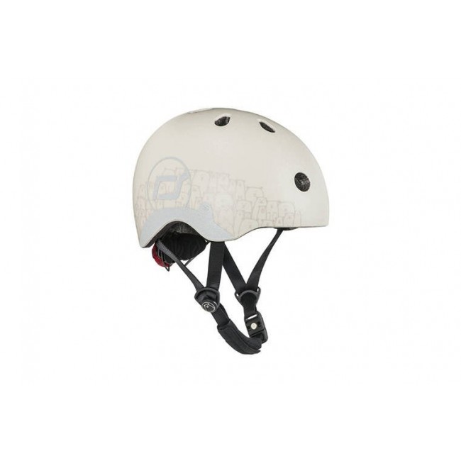 Kask z odblaskami SCOOTANDRIDE XXS-S 1-5 lat - Ash Bear
