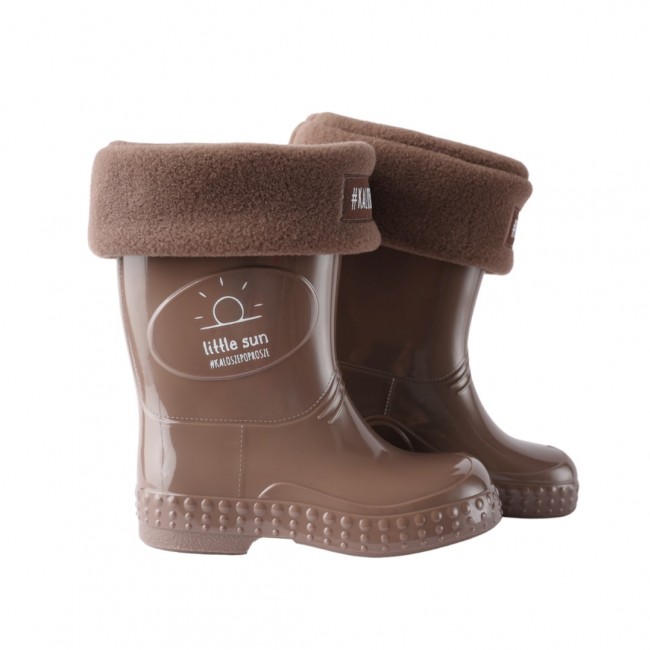 Ocieplacz polarowy Kalosze Poprosze - Czekoladowy L