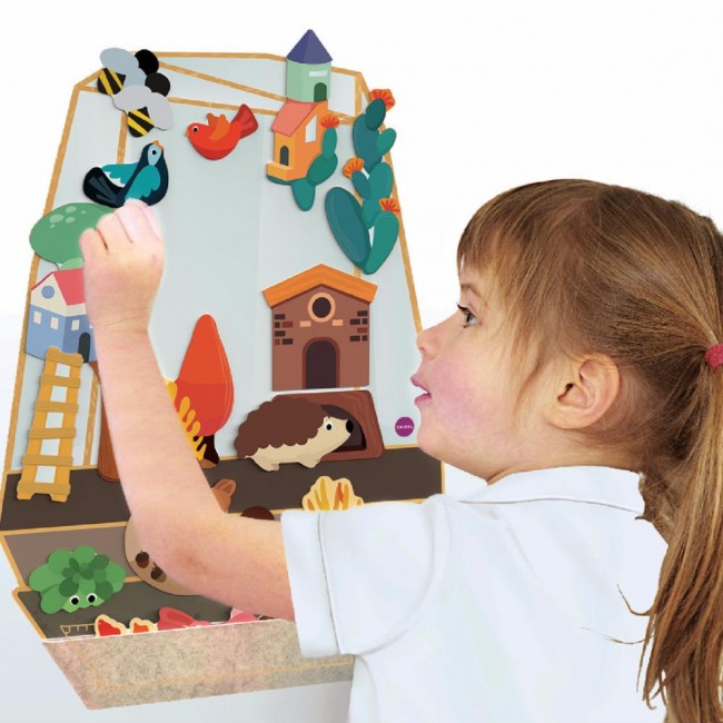 Zabawka edukacyjna na ścianę VertiPlay Oribel - Zaczarowany Ogród