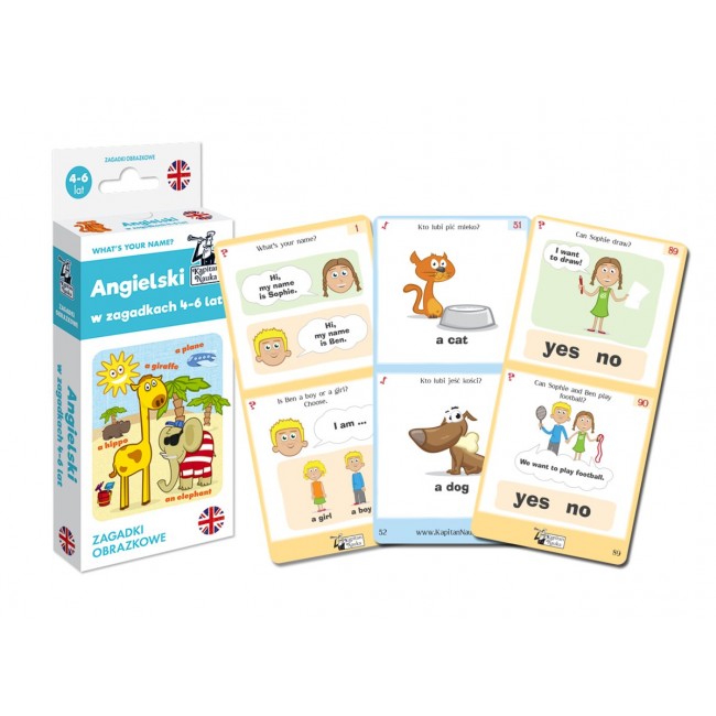 Zagadki obrazkowe. Angielski 4-6 lat. Kapitan Nauka