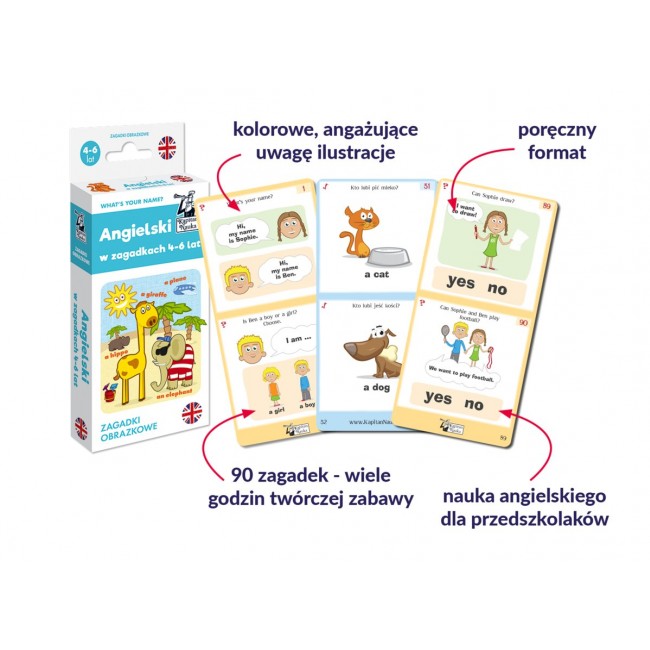 Zagadki obrazkowe. Angielski 4-6 lat. Kapitan Nauka
