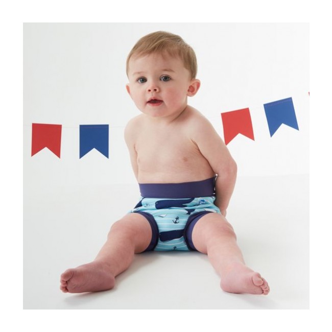 Pieluszka do pływania Happy Nappy 24-36 msc Wieloryby (XXL)