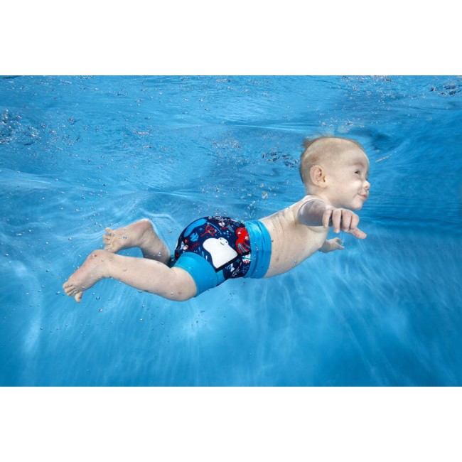 Pieluszka do pływania Happy Nappy 24-36 msc Wieloryby (XXL)