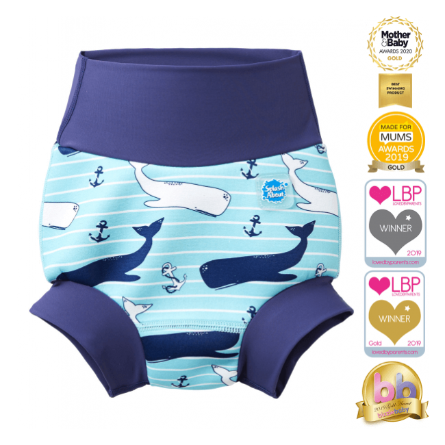 Pieluszka do pływania Happy Nappy 24-36 msc Wieloryby (XXL)