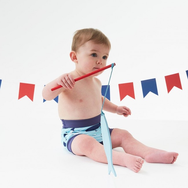 Pieluszka do pływania Happy Nappy 24-36 msc Wieloryby (XXL)