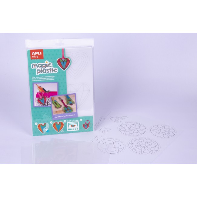 Magiczny, przezroczysty plastik Apli Kids - 4 arkusze