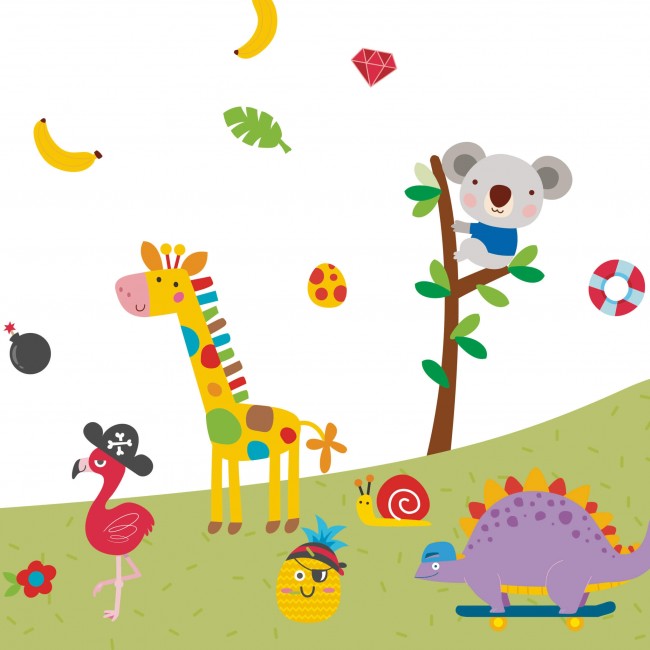 Naklejki z pianki EVA Apli Kids - Dinozaury 24 szt.
