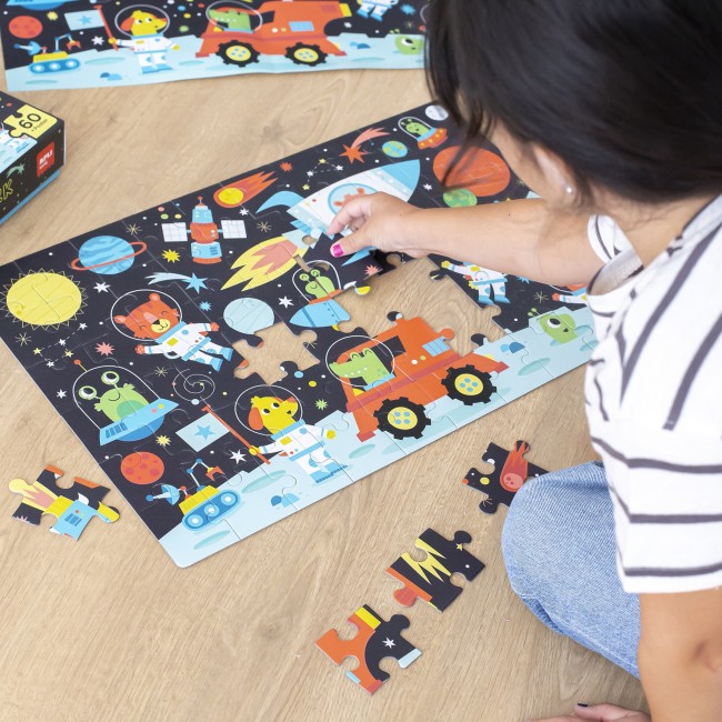 Puzzle świecące w ciemności Apli Kids - Kosmos 4+