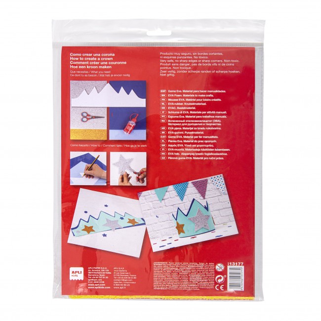 Pianka EVA w arkuszach A4  Apli Kids - PLUSH 4 szt.