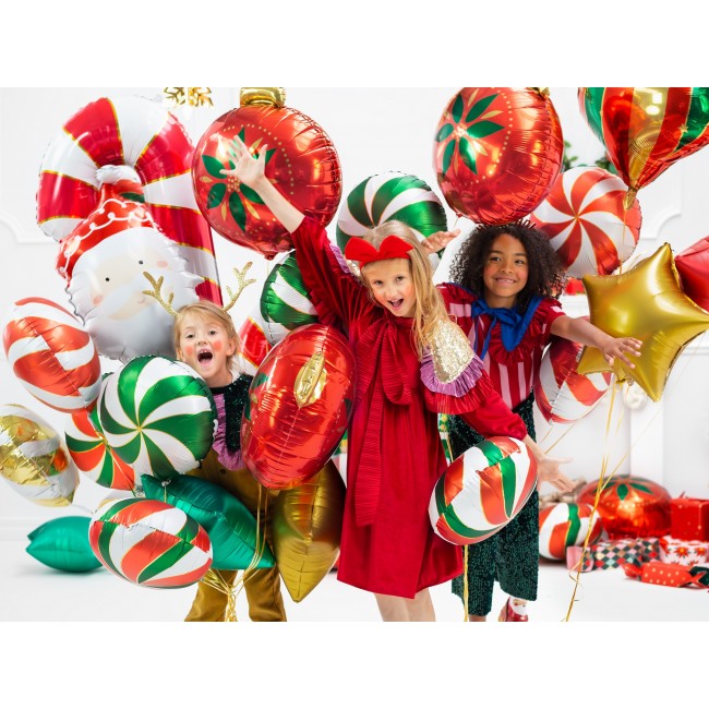 Balon foliowy Party Deco - Mikołaj 37 x 60 cm