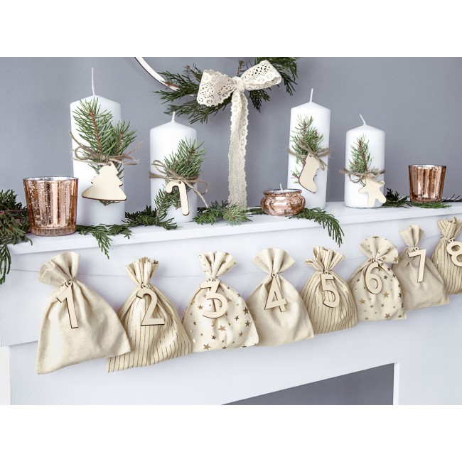 Kalendarz adwentowy Party Deco -  Woreczki