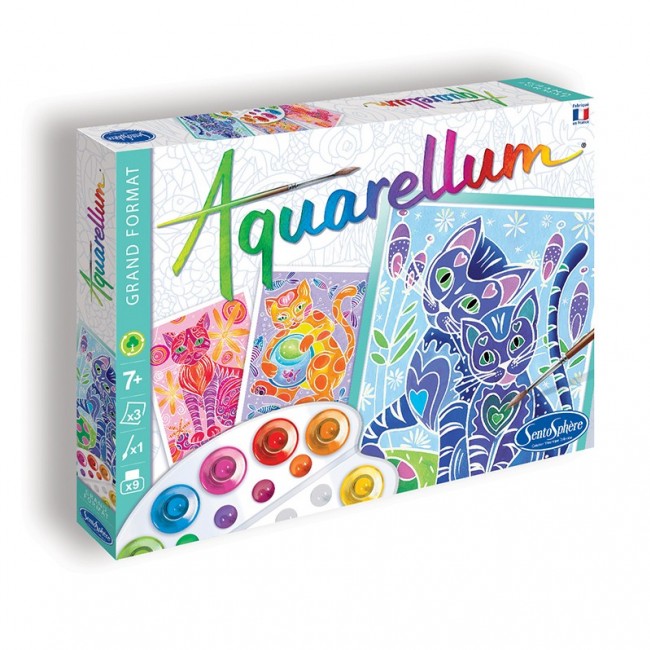 Zestaw do malowania Aquarellum SentoSphere - Koty