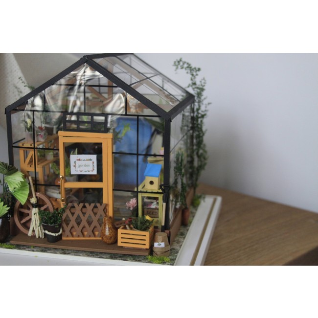 Składany Malowany Model Robotime - Mini Szklarnia