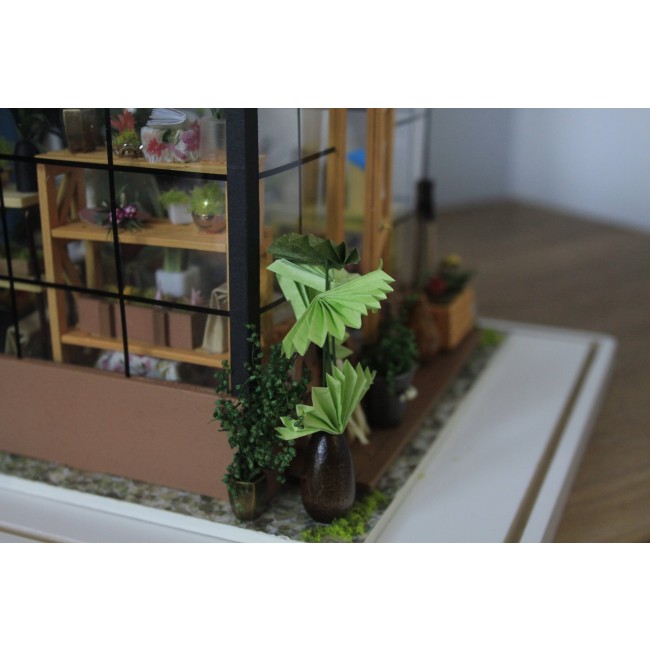 Składany Malowany Model Robotime - Mini Szklarnia