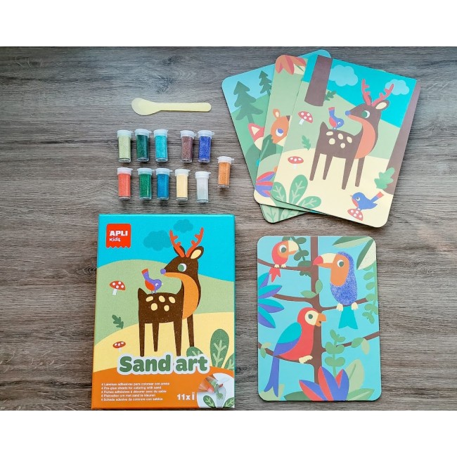 Zestaw artystyczny z piaskiem Apli Kids