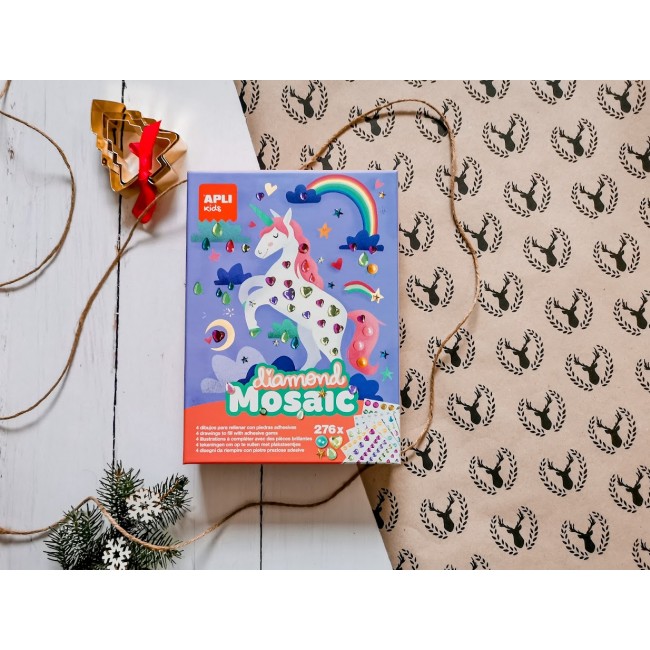 Zestaw artystyczny diamentowa mozaika Apli Kids