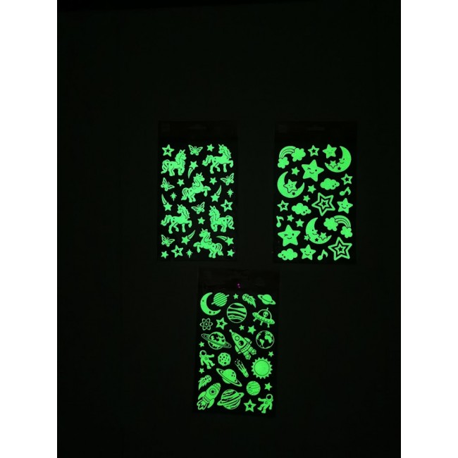 Naklejki świecące w ciemności Apli Kids - Jednorożce