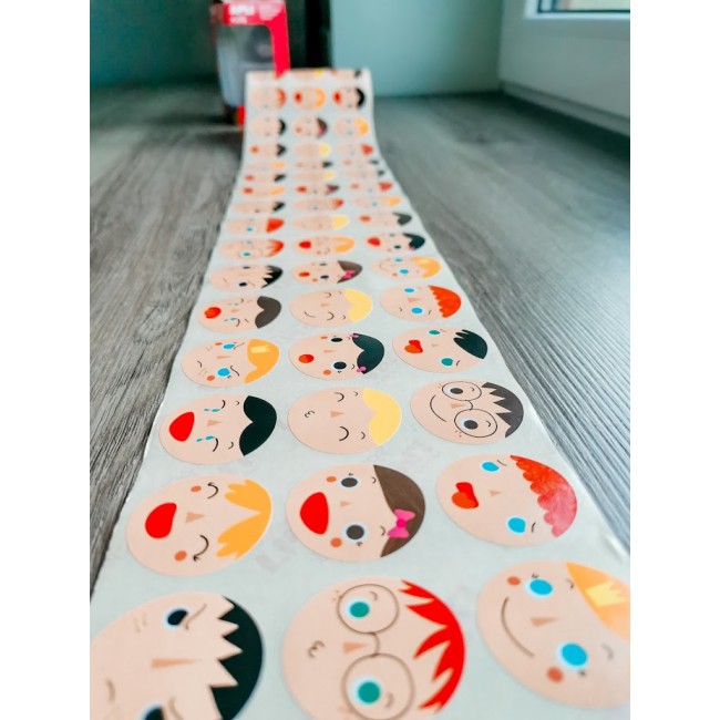 Zestaw naklejek w rolce Apli Kids - Emocje