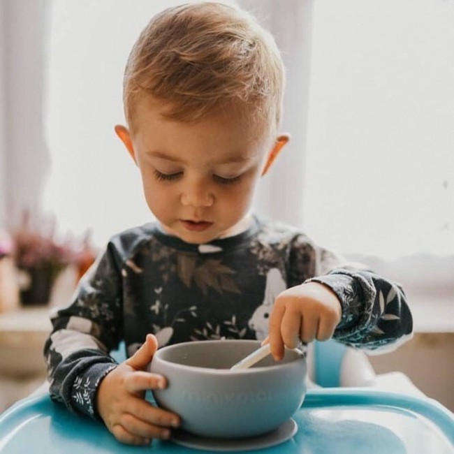 Miseczka silikonowa z pokrywką Minikoioi - zielona