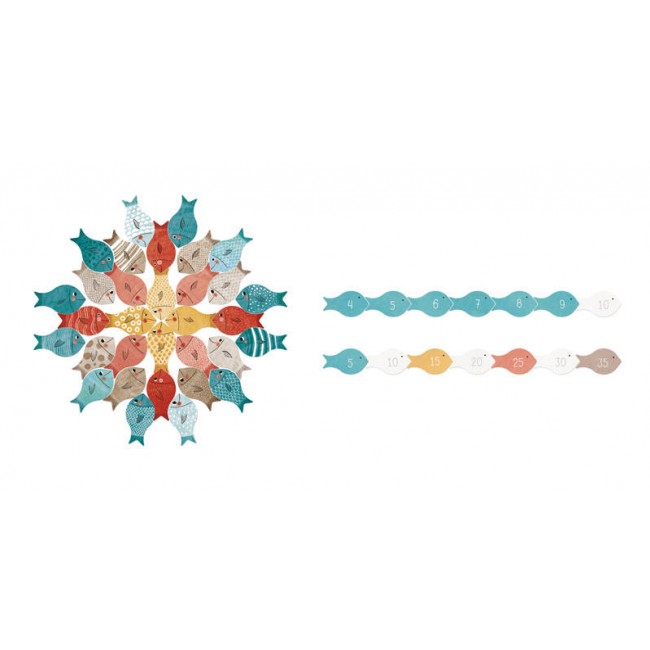 Układanka Londji - Wieloryb i rybki