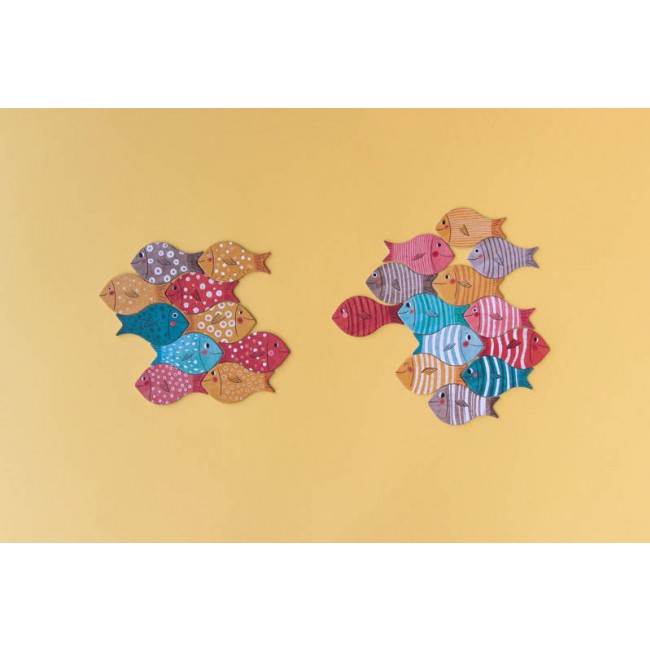 Układanka Londji - Wieloryb i rybki