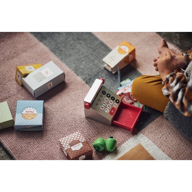 Sklep duży drewniany z 33 elementami Janod - Warzywniak