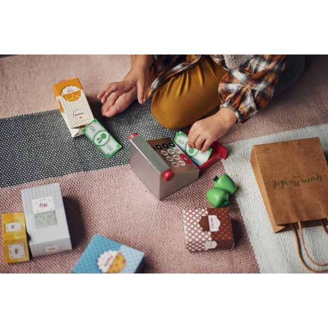 Sklep duży drewniany z 33 elementami Janod - Warzywniak