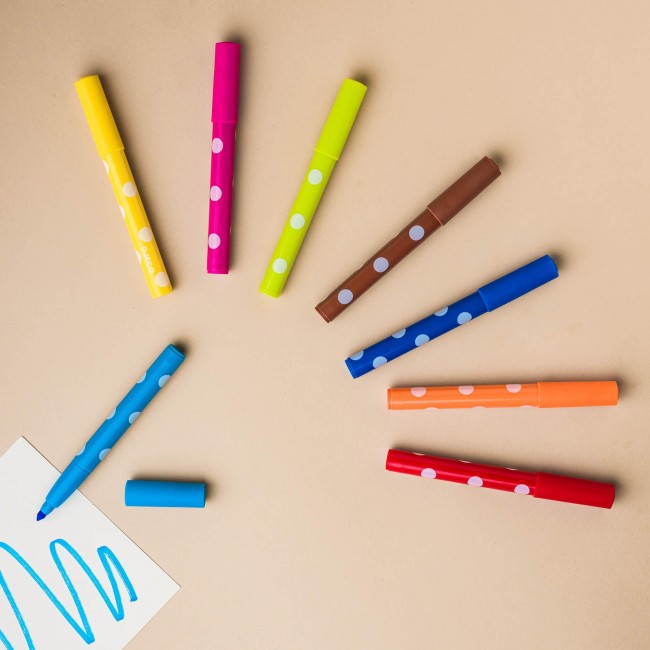 Flamastry dla maluchów 8 kolorów Djeco