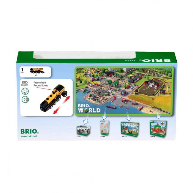 Złota Lokomotywa BRIO World - Mighty Gold