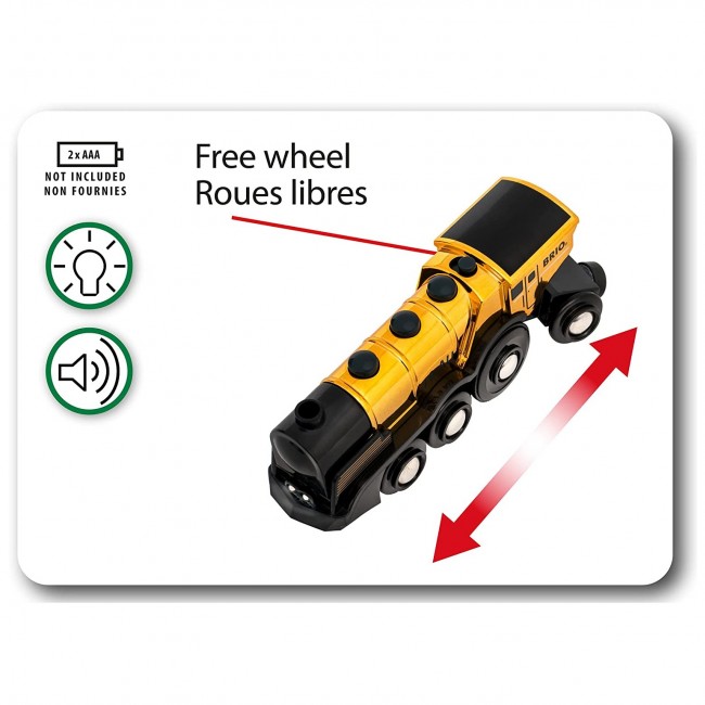 Złota Lokomotywa BRIO World - Mighty Gold