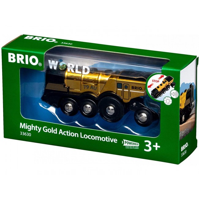 Złota Lokomotywa BRIO World - Mighty Gold