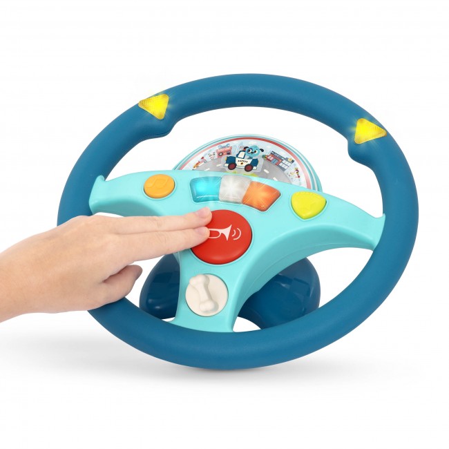 Interaktywna kierownica muzyczna B. Toys - Woofer’s Musical Driving Wheel
