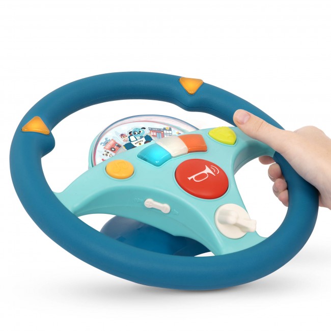 Interaktywna kierownica muzyczna B. Toys - Woofer’s Musical Driving Wheel