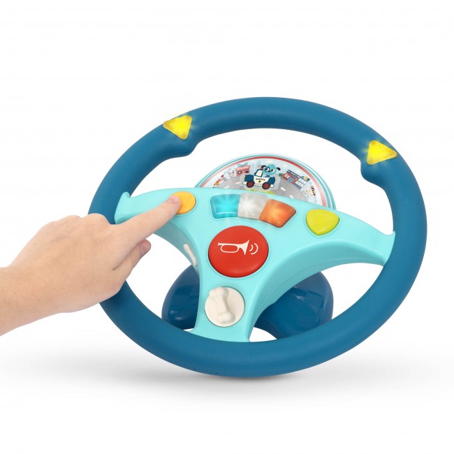 Interaktywna kierownica muzyczna B. Toys - Woofer’s Musical Driving Wheel