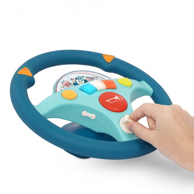 Interaktywna kierownica muzyczna B. Toys - Woofer’s Musical Driving Wheel